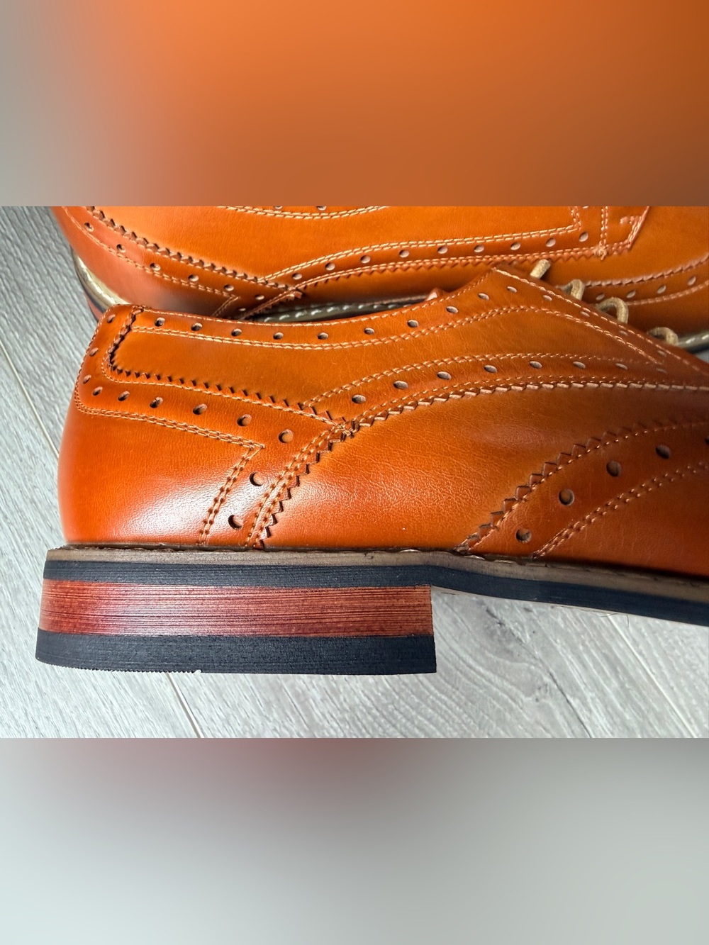 New! Bruno Marc Men's Prince Classic Oxford Shoes, Size 13, Luggage Colour. - Picture 5 of 9